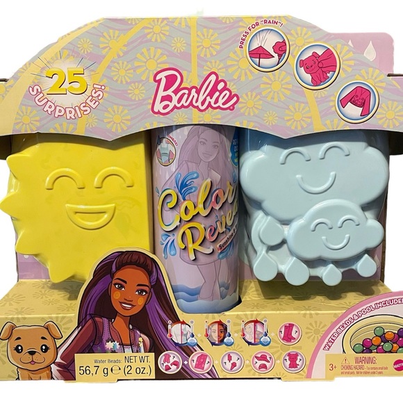 Barbie Color Reveal Sunshine Sprinkles Dolls and accessories plus+